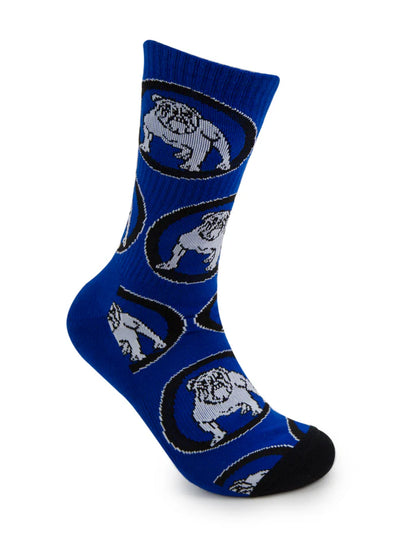 foot-ies socks NRL Canterbury-Bankstown Bulldogs Retro Sneaker Sock - 2 Pack