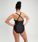 Speedo Womens Shaping V Neck One Piece - Black