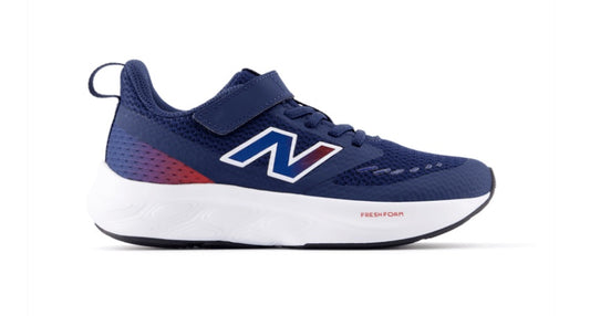 New Balance Kids Fresh Foam 625 Bungee Lace with Top Strap - Navy/Team Red