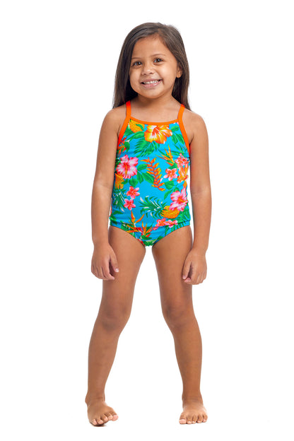 Funkita Toddlers Girls Printed One Piece - Blue Hawaii