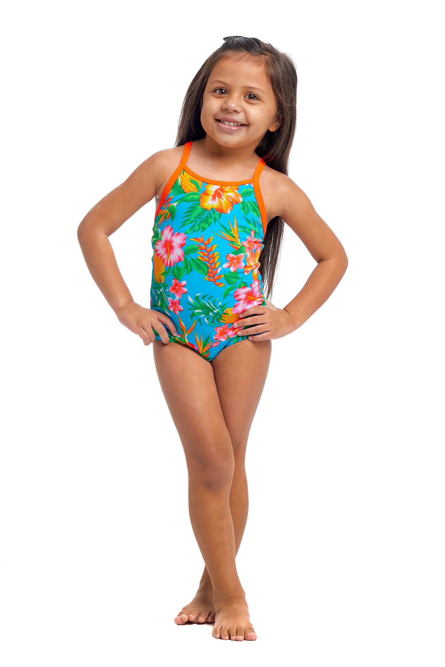 Funkita Toddlers Girls Printed One Piece - Blue Hawaii
