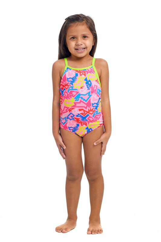 Funkita Toddler Girls Printed One Piece - Rock Star