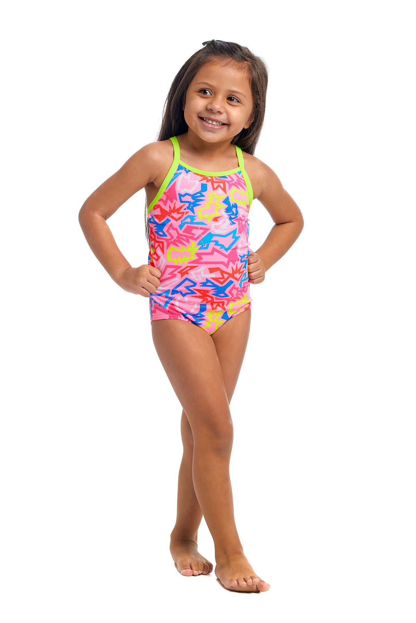Funkita Toddler Girls Printed One Piece - Rock Star