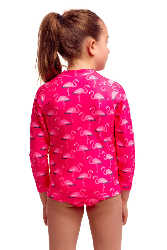 Funkita Toddler Girls Zippy Rash Vest - Flaming Go Gos