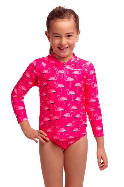 Funkita Toddler Girls Zippy Rash Vest - Flaming Go Gos