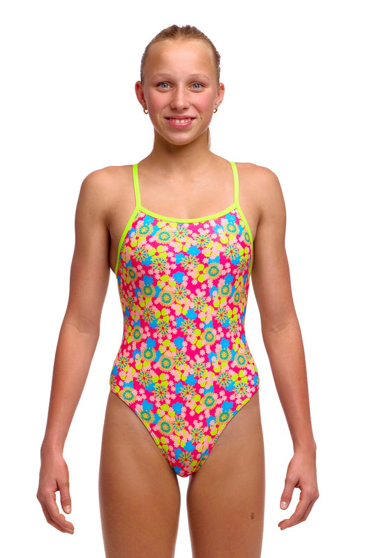 Funkita Girls Single Strap One Piece - Flow Blow
