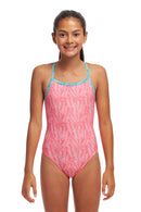 Funkita Girls Single Strap One Piece - Sweet Releaf