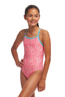 Funkita Girls Single Strap One Piece - Sweet Releaf