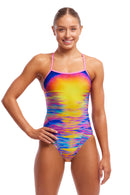 Funkita Ladies Single Strap One Piece - Darkinjung Sunset