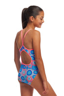 Funkita Girls Diamond Back One Piece - Bundjalung Blue