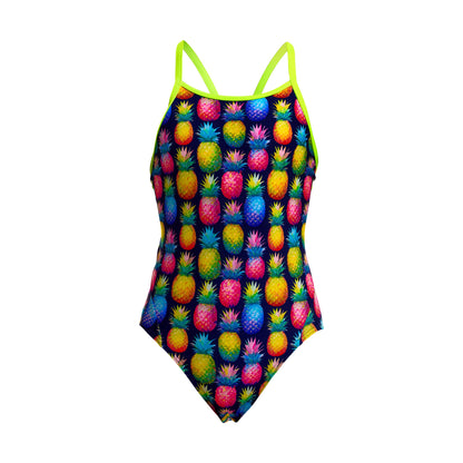 Funkita Girls Diamond Back One Piece - Pine Gap