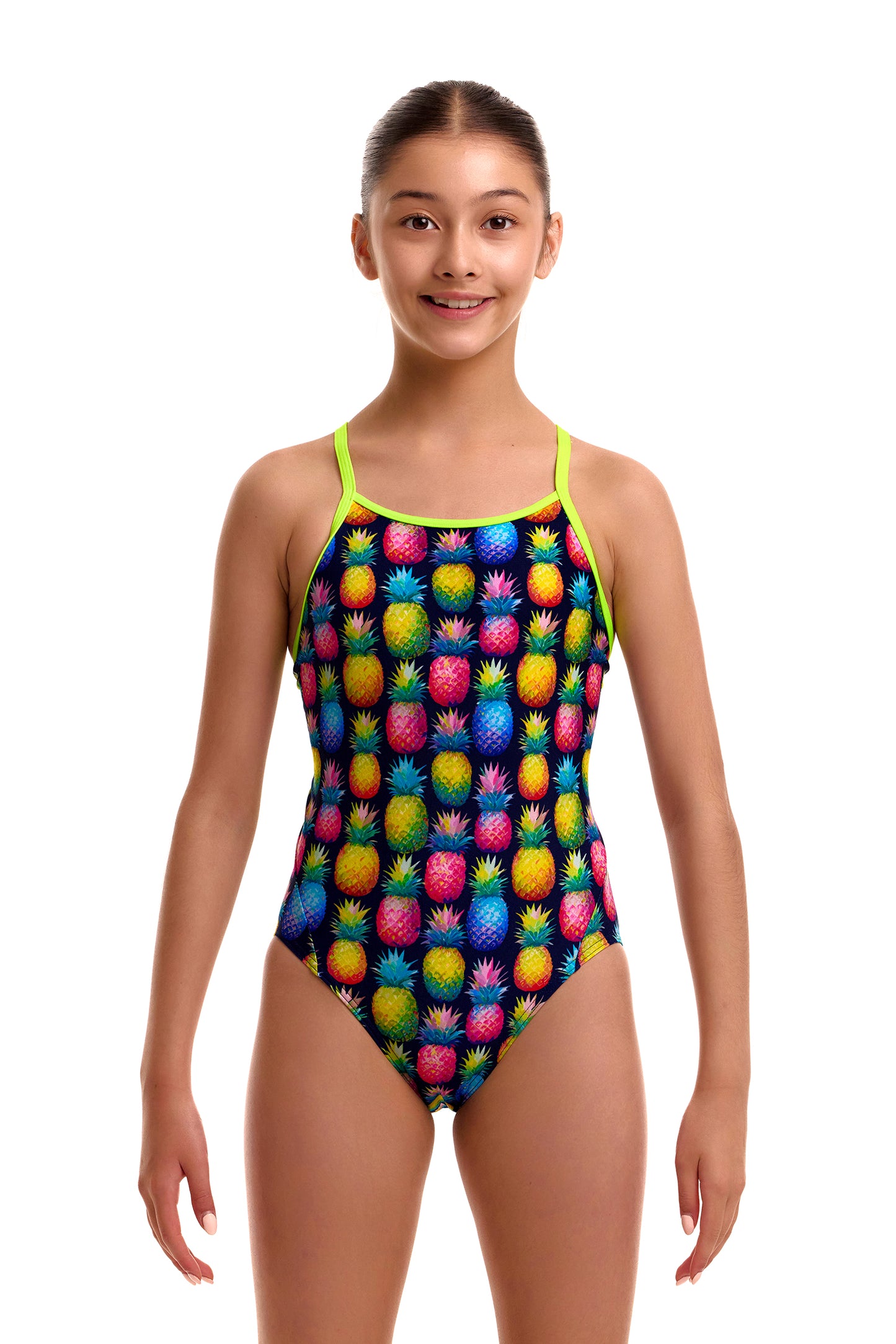 Funkita Girls Diamond Back One Piece - Pine Gap