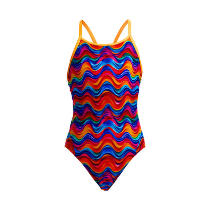 Funkita Girls Diamond Back One Piece - Plastic Fantastic