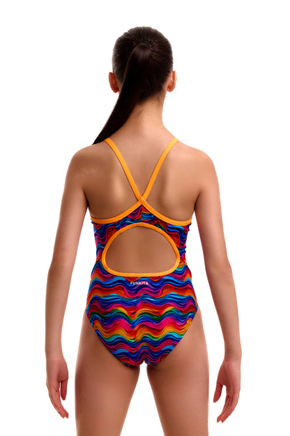 Funkita Girls Diamond Back One Piece - Plastic Fantastic