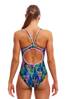 Funkita Womens Diamond Back One Piece - Midnight Meadow