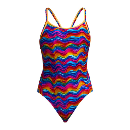 Funkita Womens Diamond Back One Piece - Plastic Fantastic