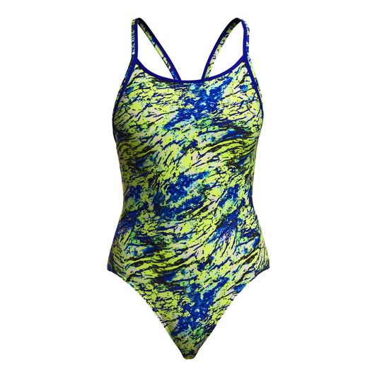 Funkita Womens Diamond Back One Piece - Scaled Back