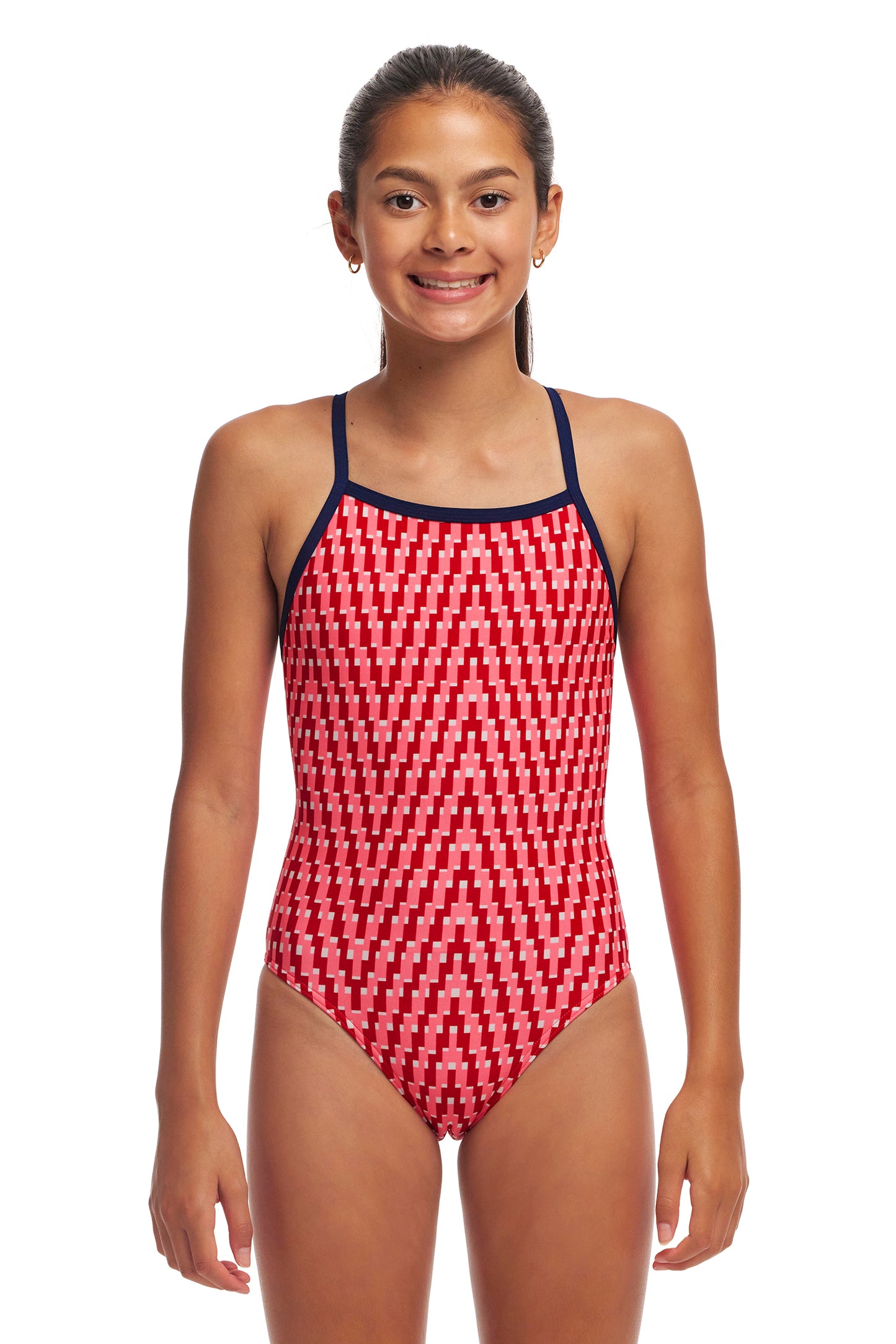 Funkita Girls Tie Me Tight One Piece - Red Head