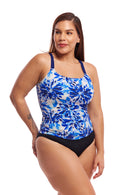 Funkita Ladies Scoop Neck Tankini Top - Blossom Blue