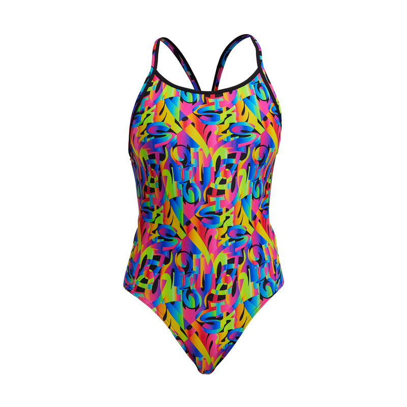 Funkita Womens Diamond Swim Secure One Piece - Colour Funk