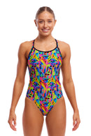 Funkita Womens Diamond Swim Secure One Piece - Colour Funk