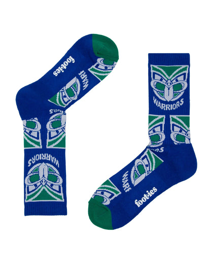 NRL footies NZ Warriors Sneaker Socks - 2 Pack
