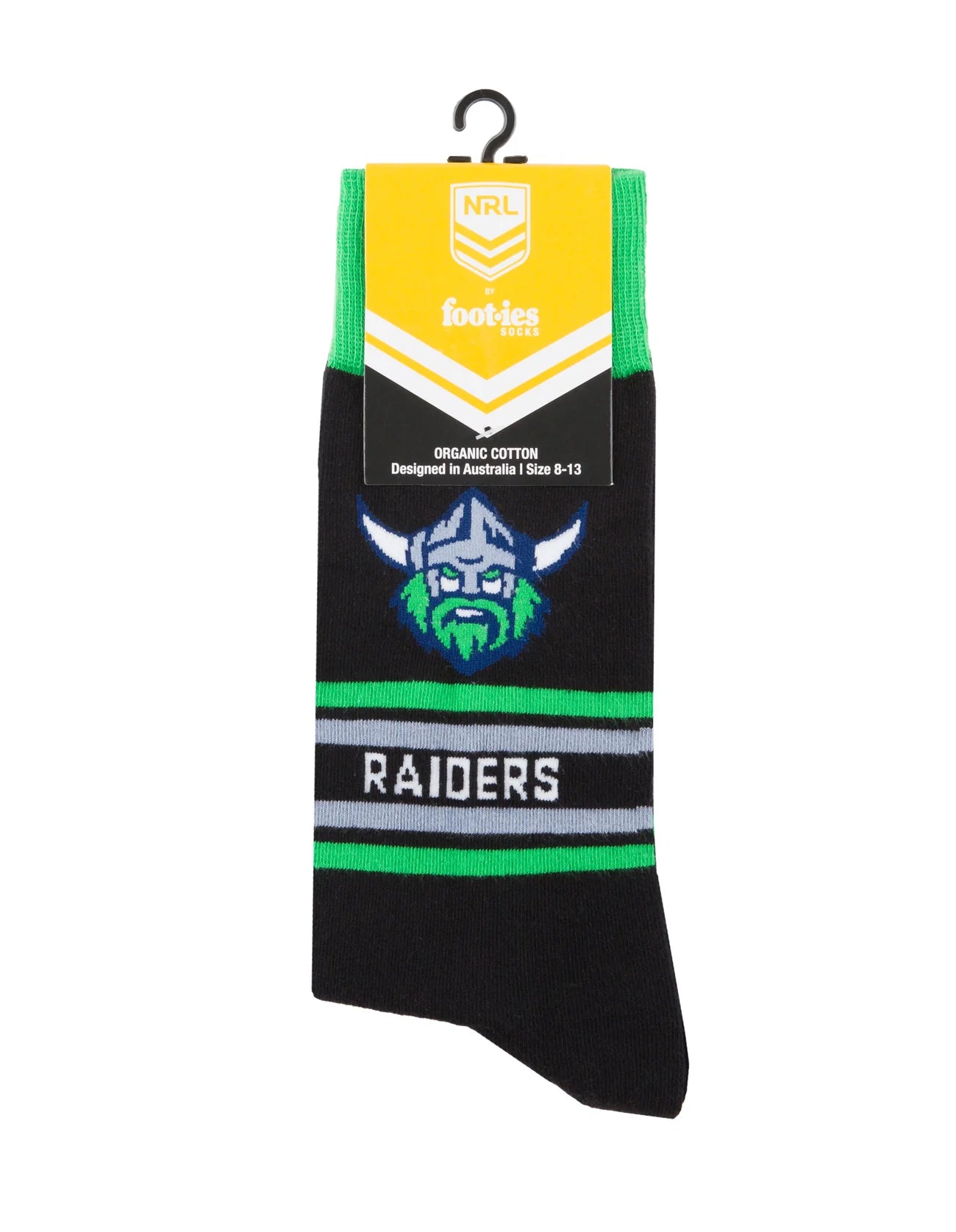 foot-ies socks Canberra Raiders Stripe Organic Cotton Socks