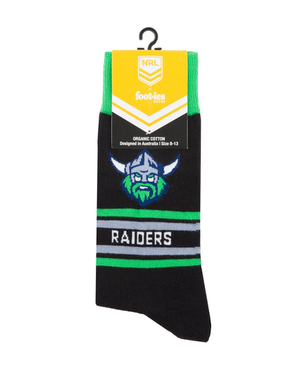 foot-ies socks Canberra Raiders Stripe Organic Cotton Socks