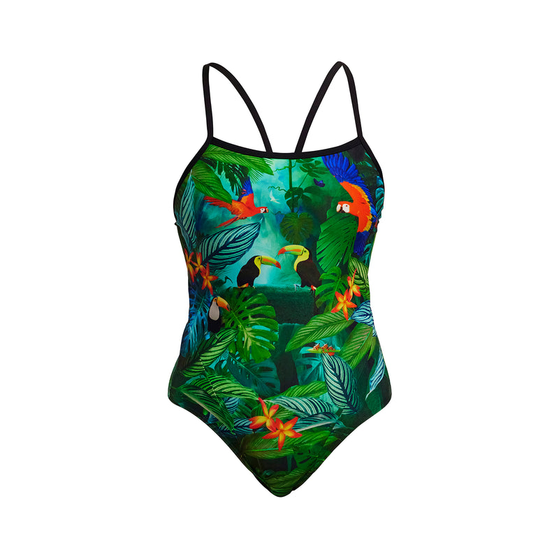 Funkita Ladies Single Strap One Piece- Lost Forest