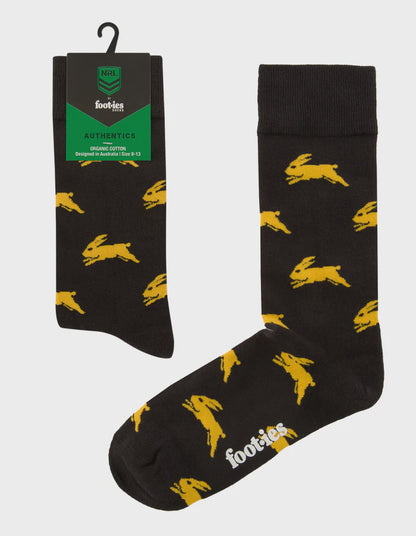 foot-ies socks NRL South Sydney Rabbitohs Organic Cotton Socks