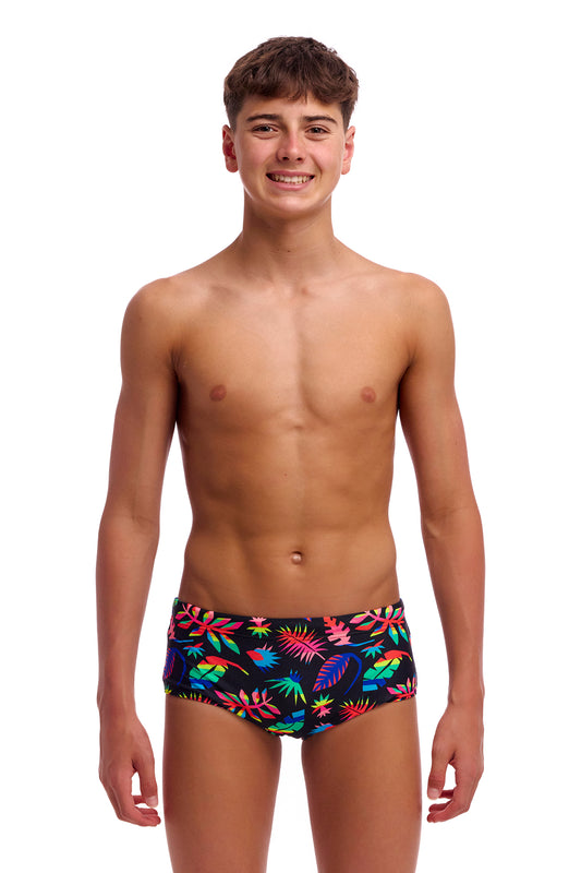 Funky Trunks Boys Sidewinder Trunks - Lost Leaf