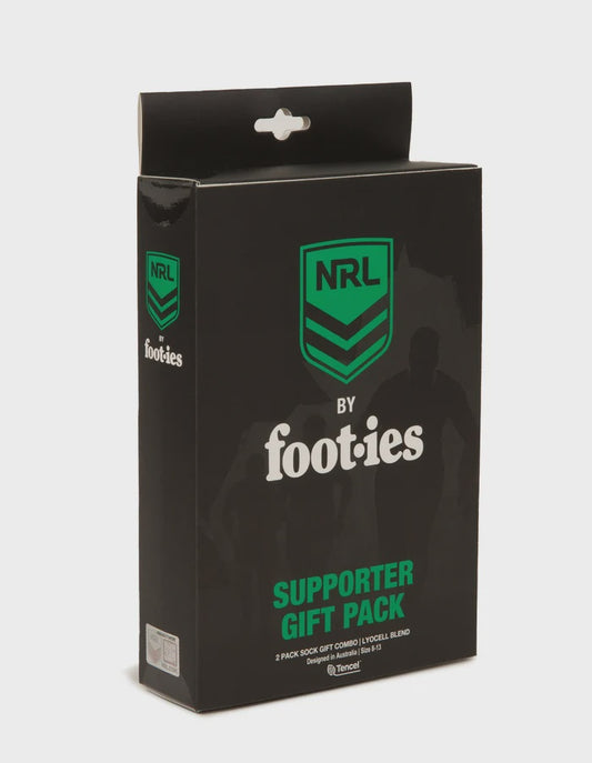 Gift box with Cronulla Sharks socks and keyring