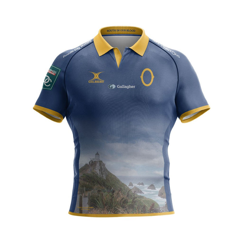 Gilbert Otago Rugby 24 Kids Replica limited Edition Nugget Point Jersey