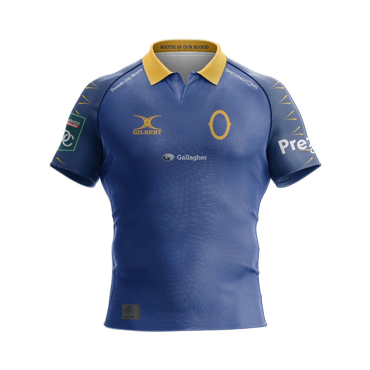 Gilbert Otago Rugby 25 Junior Replica Home Jersey
