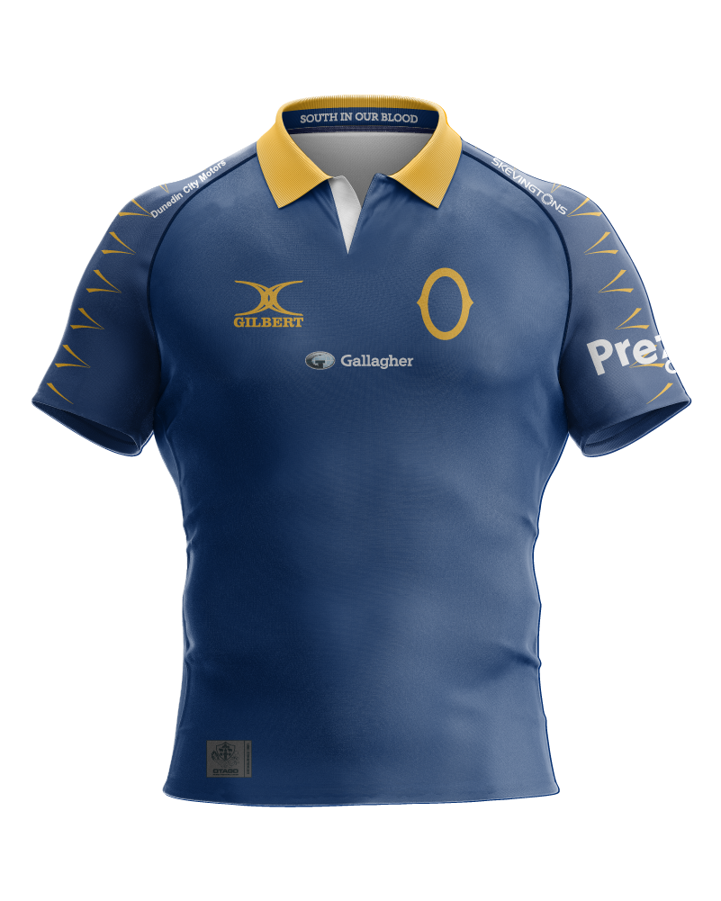 Gilbert Otago Rugby 26 Replica Home Jersey - Junior