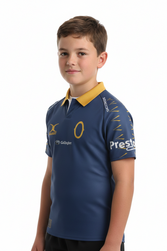 Gilbert Otago Rugby 26 Replica Home Jersey - Junior
