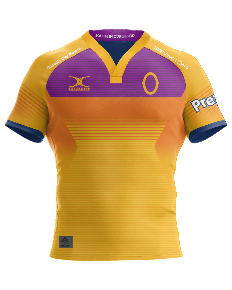 Gilbert Otago Rugby 26 Kids Replica Reversible Training Jersey
