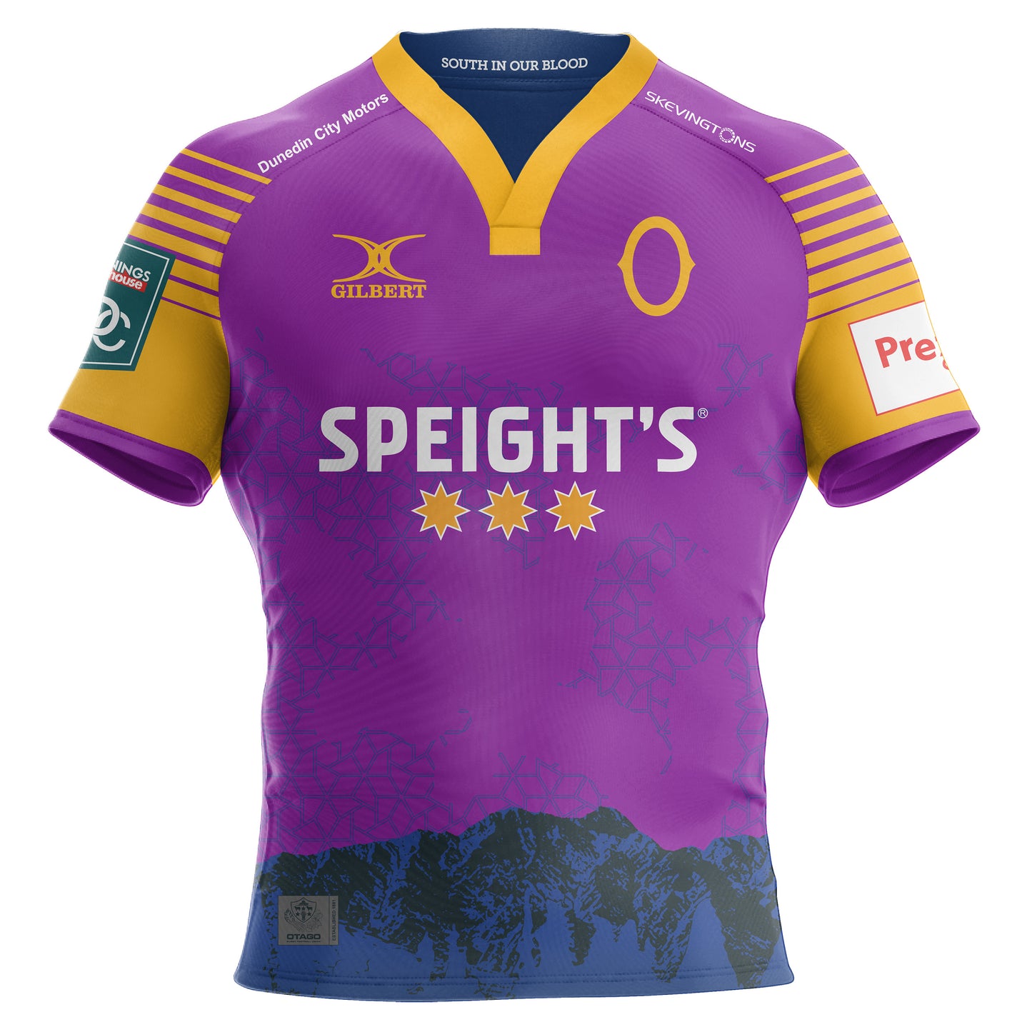 Gilbert Otago Rugby 25 Mens Replica Reversible Training Jersey