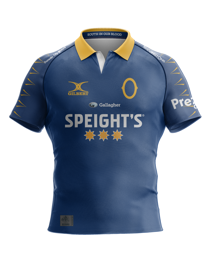 Gilbert Otago Rugby 26 Replica Home Jersey - Mens