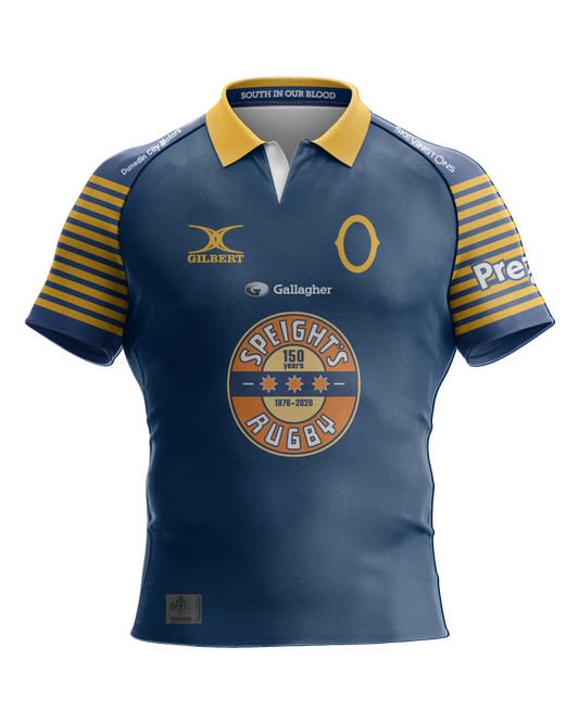 Gilbert Otago Rugby 26 Replica Speights 150th Jersey - Mens