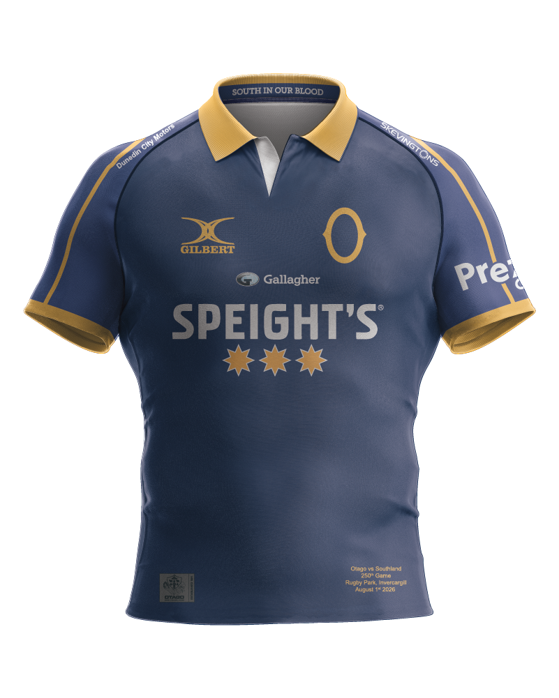 Gilbert Otago Rugby 26 Replica Southland 250 Jersey - Mens