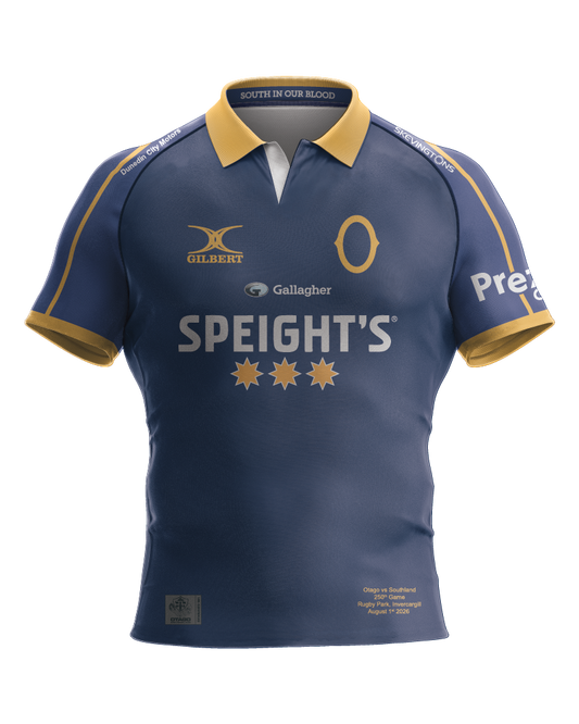 Gilbert Otago Rugby 26 Replica Southland 250 Jersey - Mens