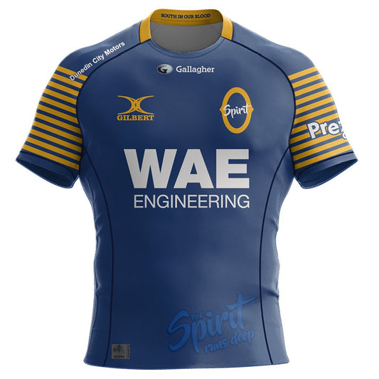Gilbert Otago Rugby 26 Replica Spirit Jersey - Womens