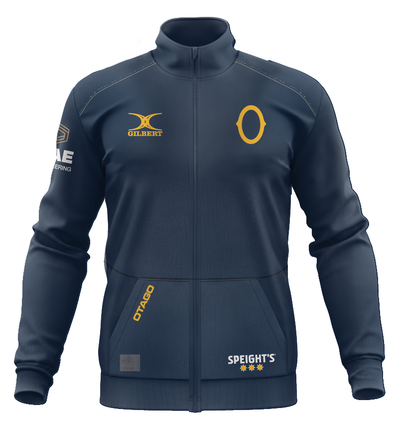 Gilbert Otago Rugby 26 Mens Replica Mid Layer Fleece Jacket