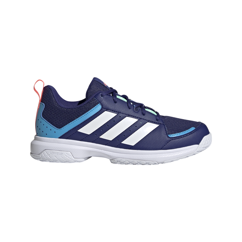 Adidas Womens Ligra 7 Indoor Shoes - Blue/White