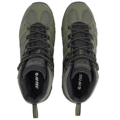 Hi-Tec Mens Tarantula Mid WP Tramping Boot - Black/Olive/Night