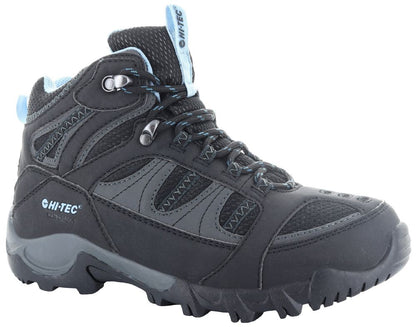 Hi-Tec Womens Bryce II WP Tramping Boot - Black/Charcoal/Forget Me Not