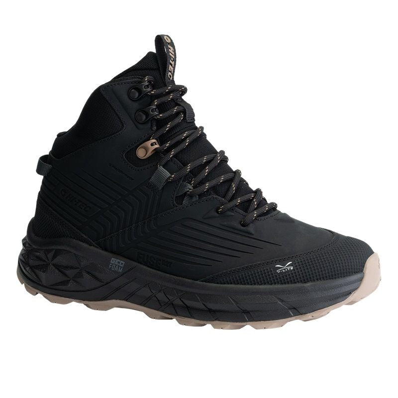 Hi-Tec Womens Geo Fuse Trek Mid WP - Tramping Boot - Black/Taupe