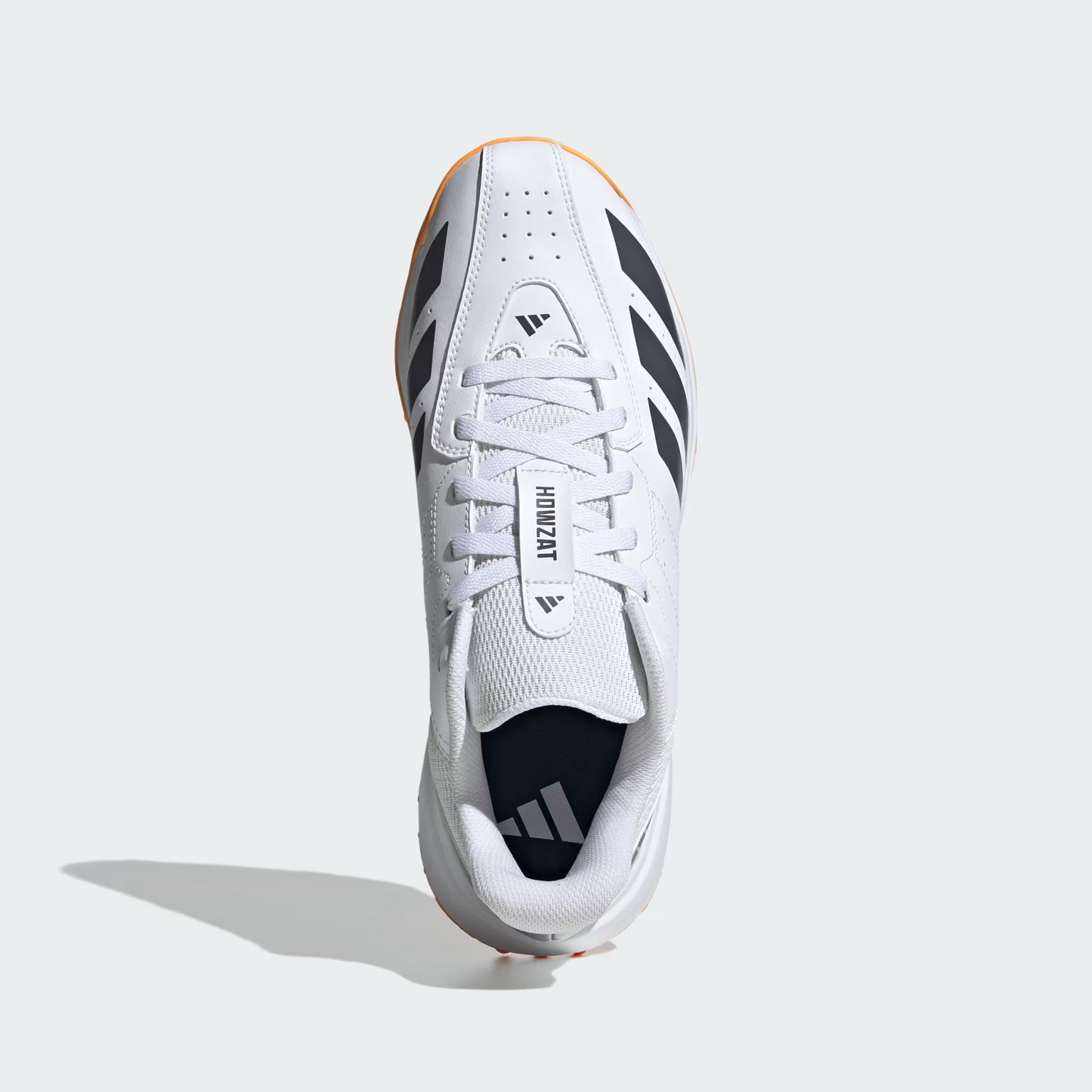 Adidas Howzat Spike Cricket Shoe - White/Onyx/Tangerine