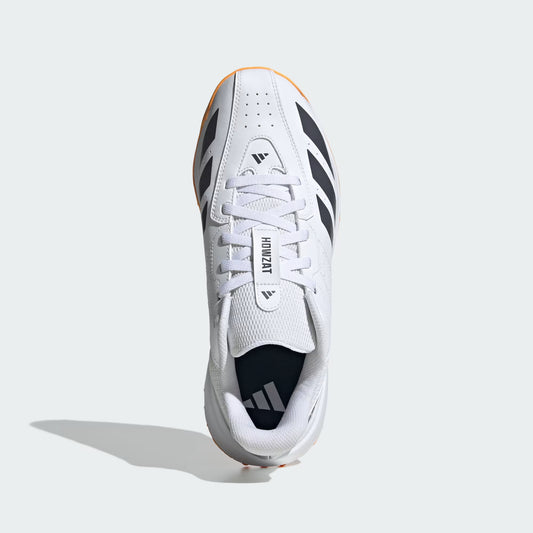 Adidas Howzat Spike Cricket Shoe - White/Onyx/Tangerine